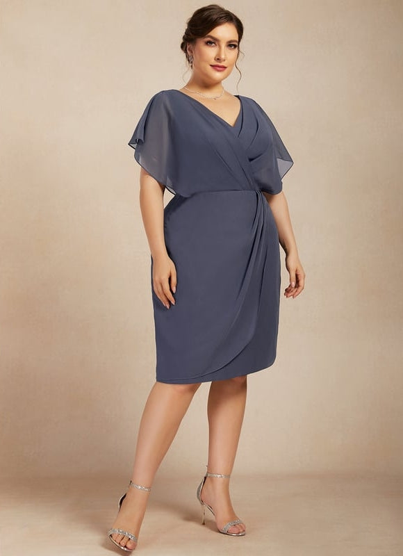 Robe Moulante Fluide Bleu - gallery 6