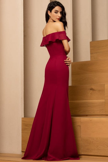 Robe Moulante Rouge Fluide - gallery 3