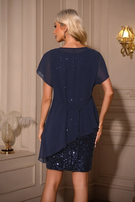 Robe Moulante À Sequins - gallery 2