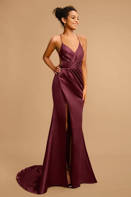 Robe Moulante Traîne Échancrée - gallery 3
