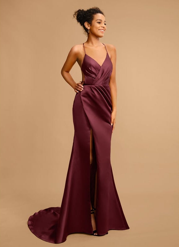 Robe Moulante Traîne Échancrée - gallery 3