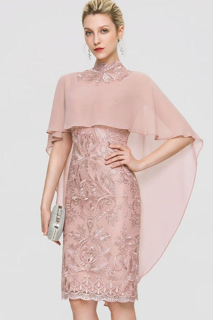 Robe Moulante Rose Brodée - gallery 3