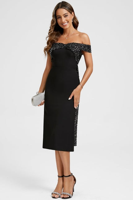 Robe Moulante À Paillettes - gallery 1