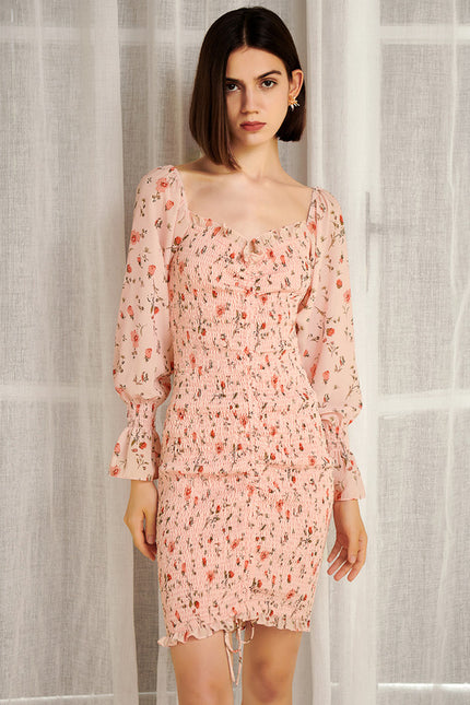 Robe Moulante À Motifs Abstraits - gallery 4