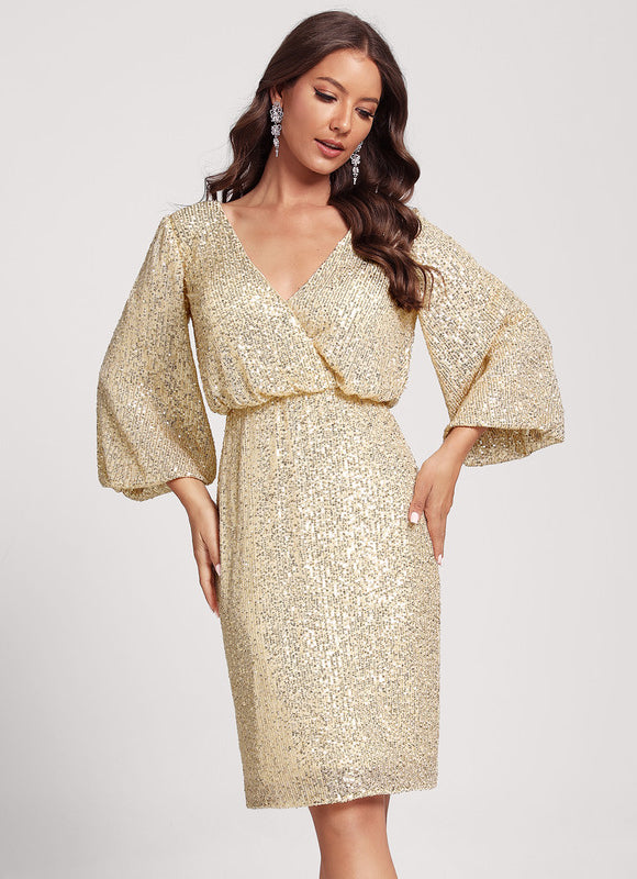 Robe Moulante Dorée - gallery 1