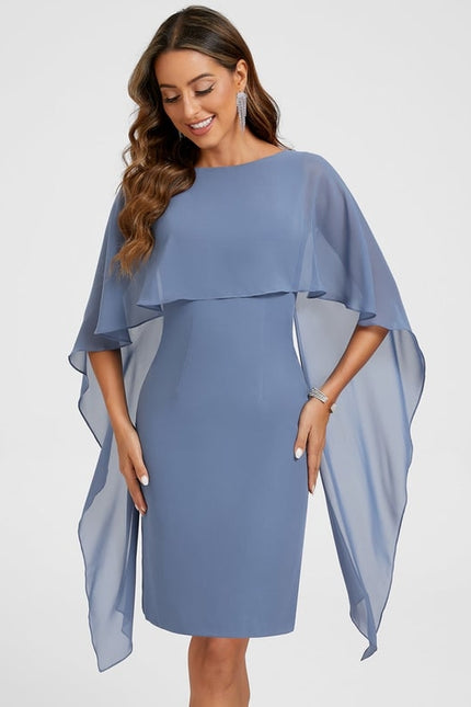 Robe Moulante Fluide Violette - gallery 5