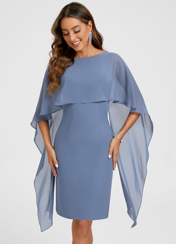 Robe Moulante Fluide Violette - gallery 5