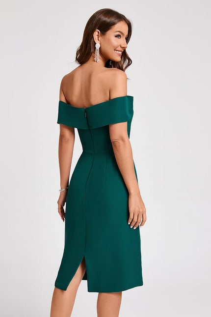 Robe Moulante Décontractée Émeraude - gallery 5
