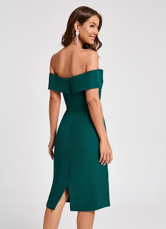 Robe Moulante Décontractée Émeraude - gallery 5