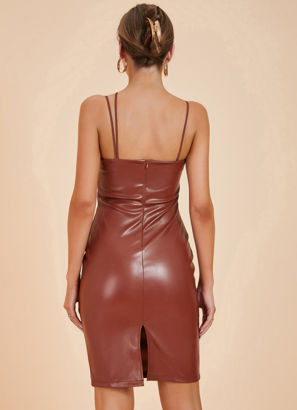 Robe Moulante Vaporeuse Frangée - gallery 4