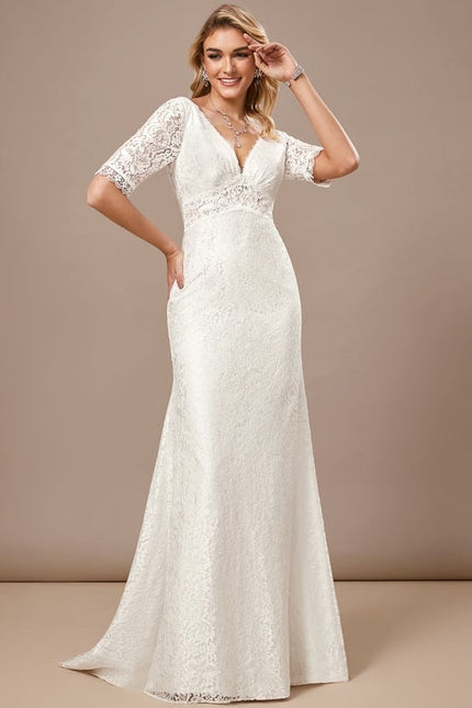 Robe Moulante En Dentelle Élégante - gallery 3