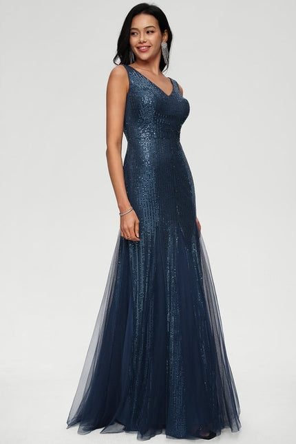 Robe Moulante Dorée Scintillante - gallery 2