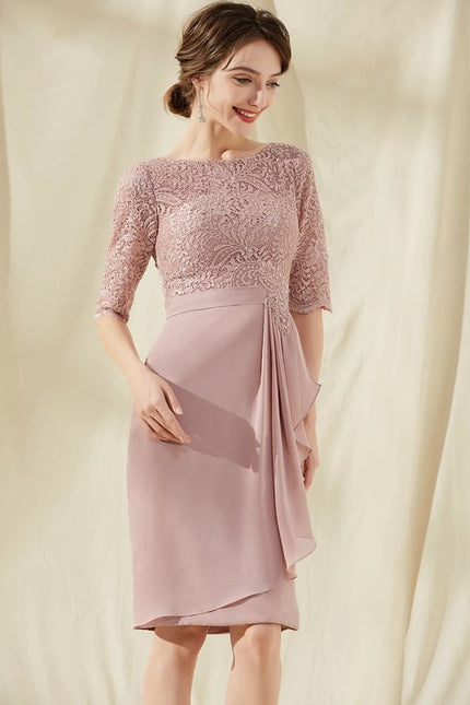 Robe Moulante Rose Délicate - gallery 3