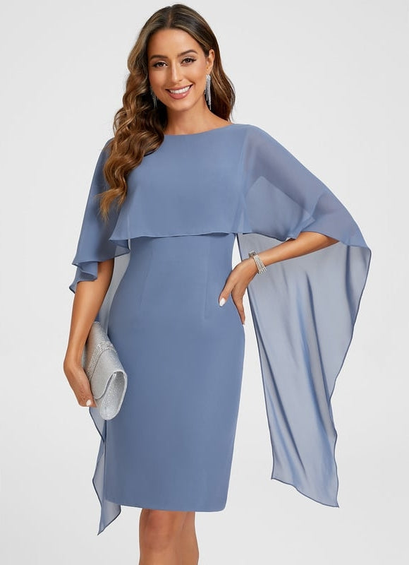 Robe Moulante Fluide Violette - gallery 2