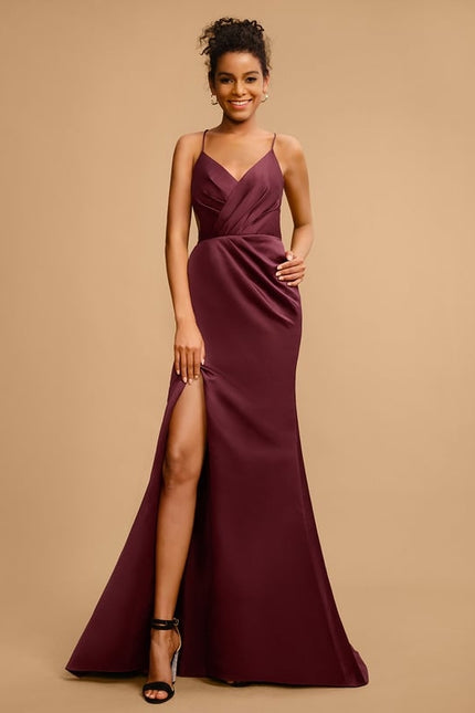 Robe Moulante Traîne Échancrée - gallery 2