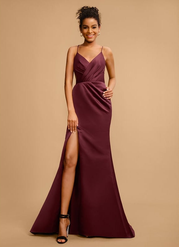 Robe Moulante Traîne Échancrée - gallery 2