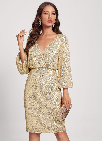 Robe Moulante Dorée