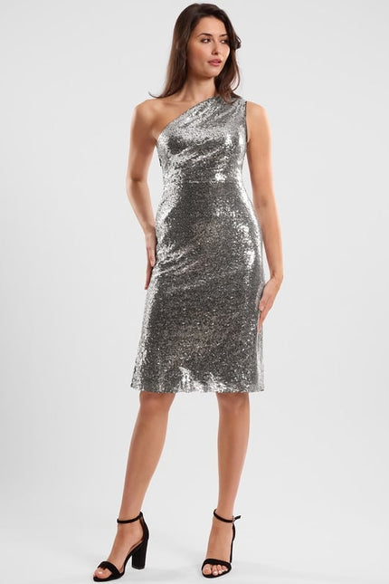 Robe Moulante Argentée - gallery 1