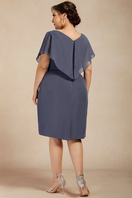 Robe Moulante Fluide Bleu - gallery 5