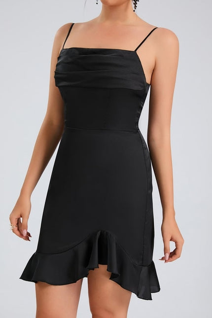 Robe Moulante Courte Satinée - gallery 6