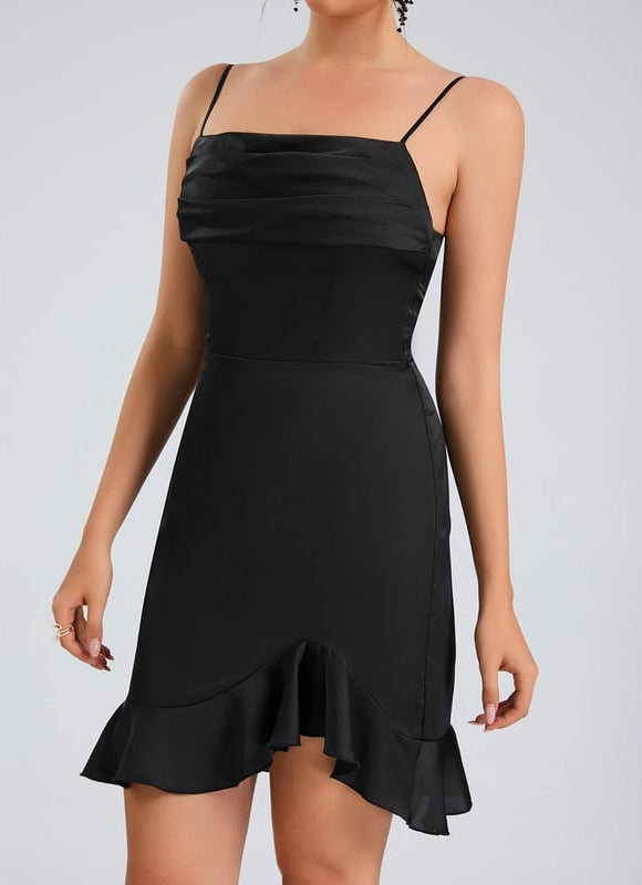 Robe Moulante Courte Satinée - gallery 6