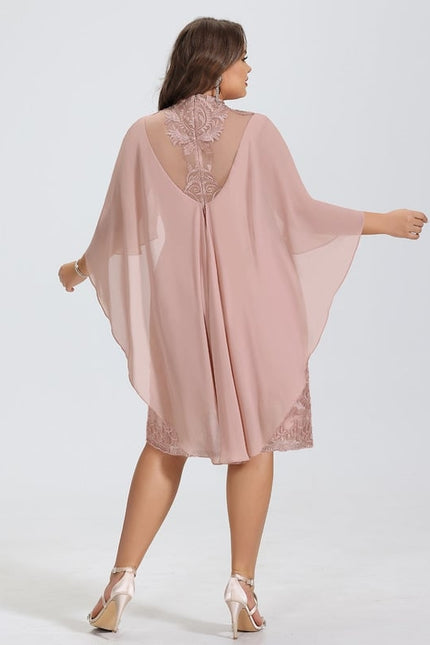 Robe Moulante Rose Brodée - gallery 5
