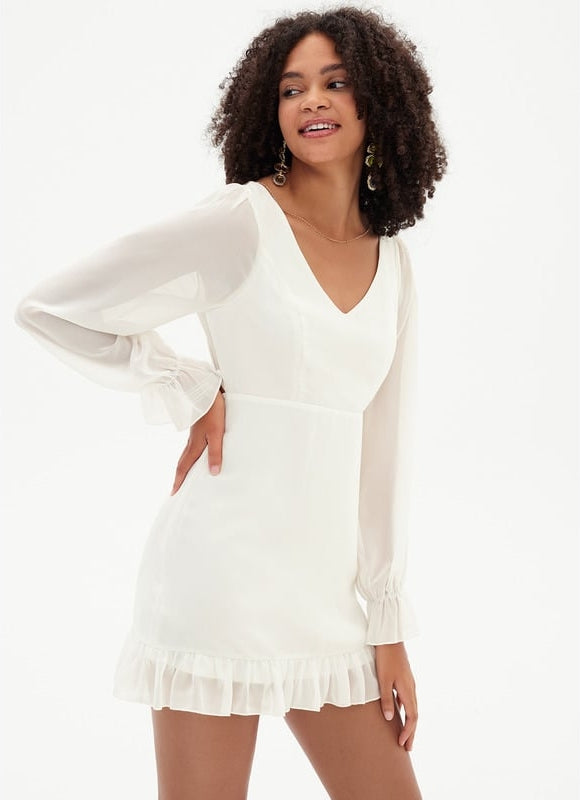 Robe Moulante Mousseline Vaporeuse - gallery 6