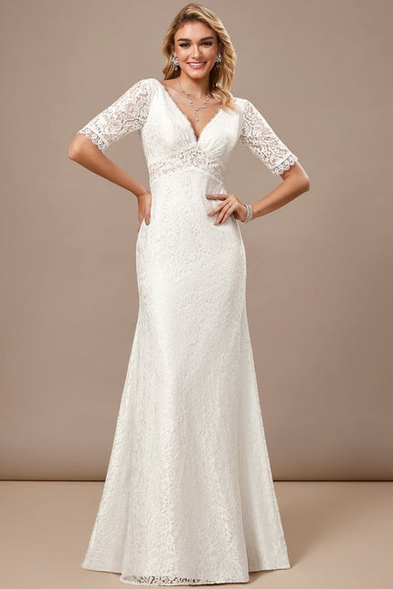 Robe Moulante En Dentelle Élégante - gallery 1