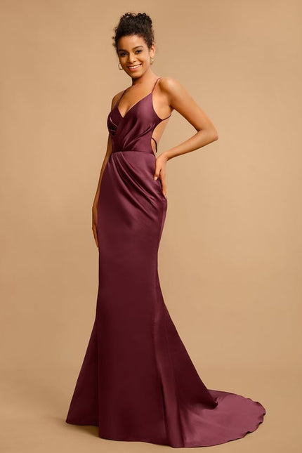 Robe Moulante Traîne Échancrée - gallery 1