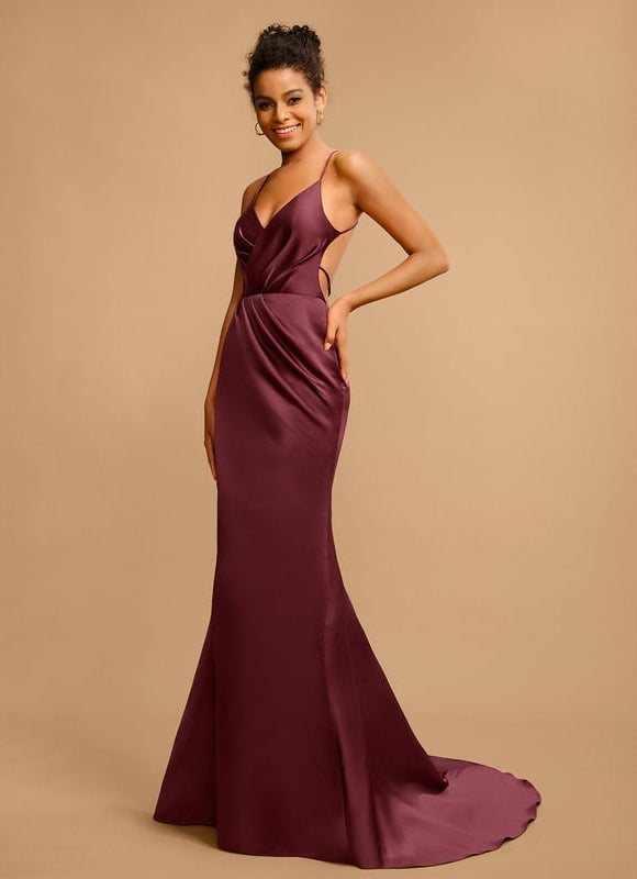 Robe Moulante Traîne Échancrée - gallery 1