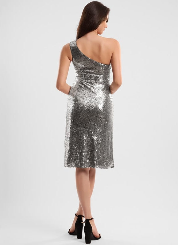 Robe Moulante Argentée - gallery 4
