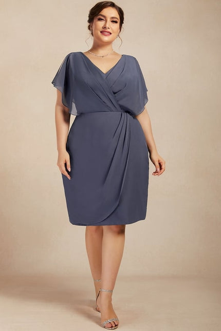 Robe Moulante Fluide Bleu - gallery 4