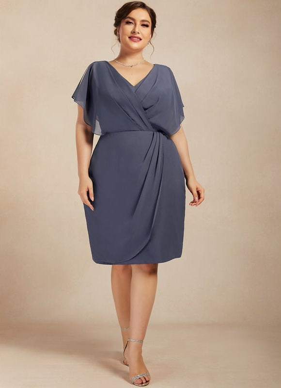 Robe Moulante Fluide Bleu - gallery 4