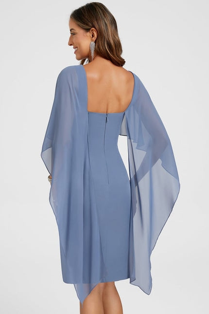 Robe Moulante Fluide Violette - gallery 7