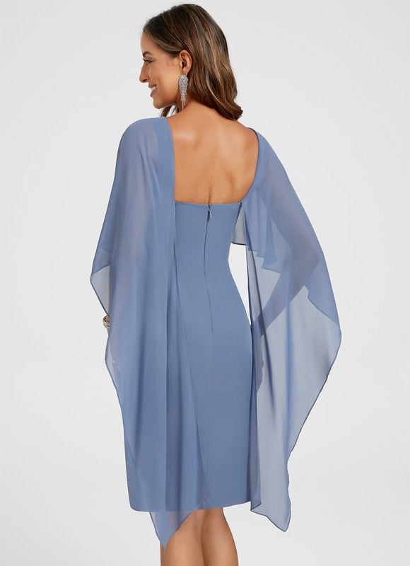 Robe Moulante Fluide Violette - gallery 7