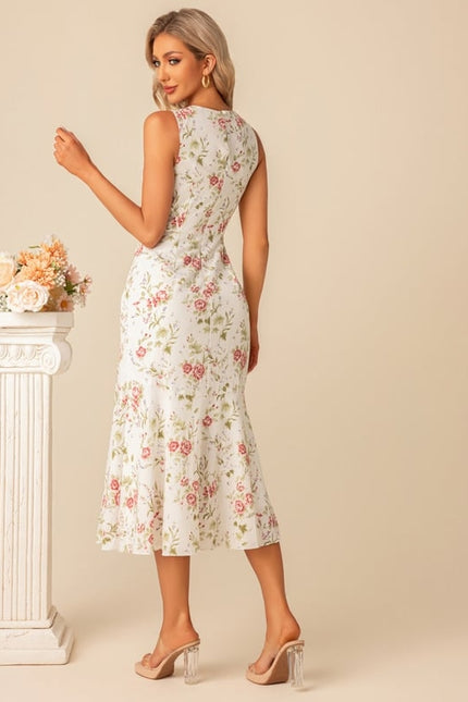 Robe Longue Moulante Fleurie - gallery 9