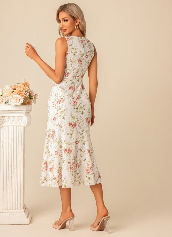 Robe Longue Moulante Fleurie - gallery 9
