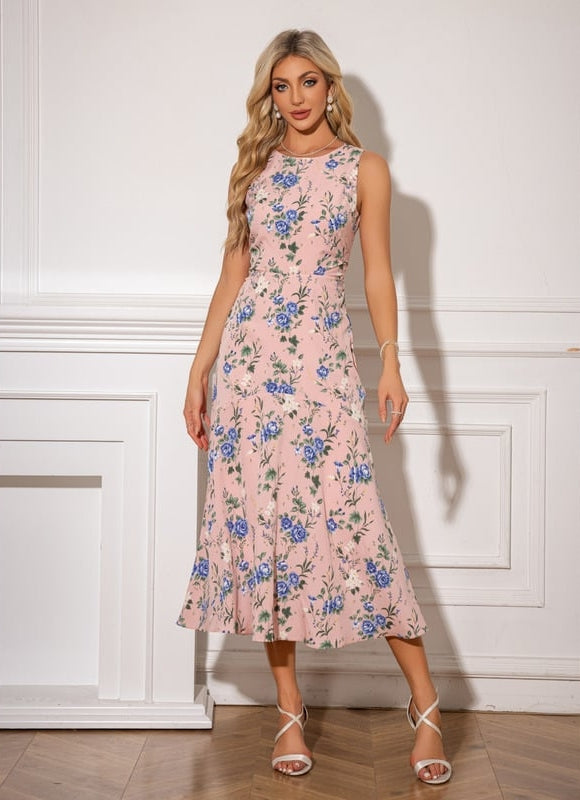 Robe Longue Moulante Fleurie - gallery 4