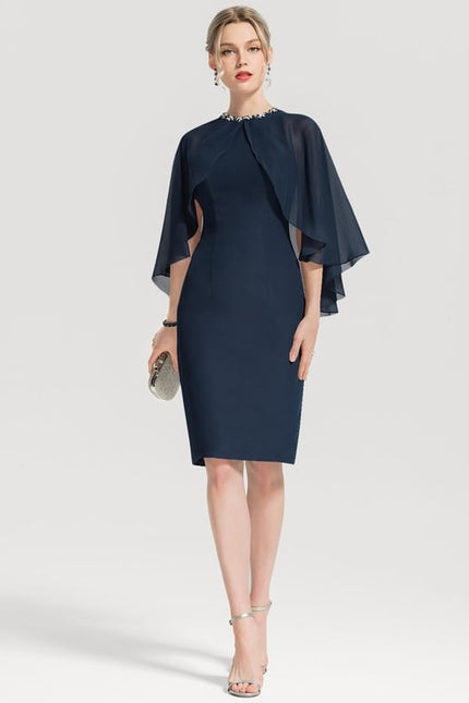 Robe Moulante Soirée Bleu Marine