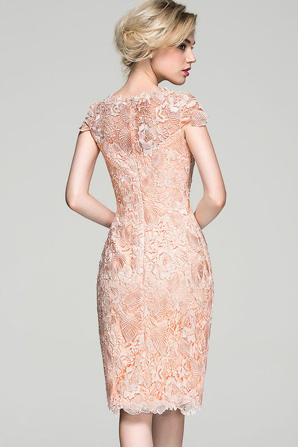 Robe Courte Moulante Dentelle - gallery 4