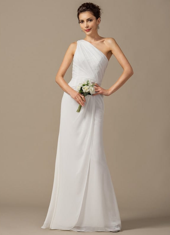 Robe Moulante Asymétrique Fluide - gallery 1