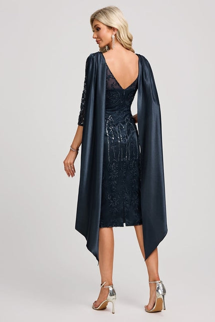 Robe Moulante Col Bateau - gallery 5