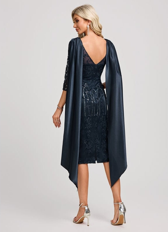 Robe Moulante Col Bateau - gallery 5