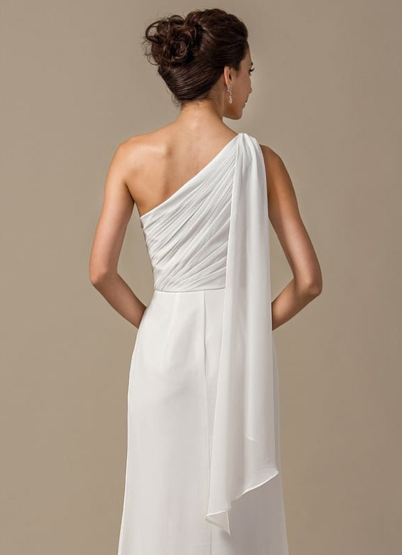 Robe Moulante Asymétrique Fluide - gallery 4