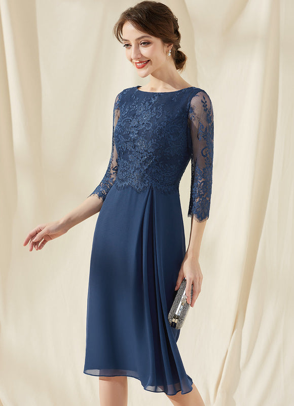 Robe Moulante Cocktail En Dentelle
