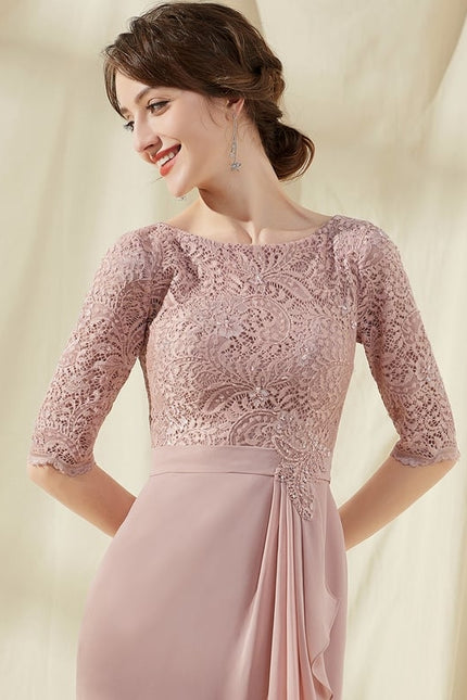 Robe Moulante Rose Délicate - gallery 4