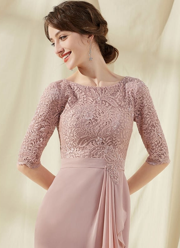 Robe Moulante Rose Délicate - gallery 4