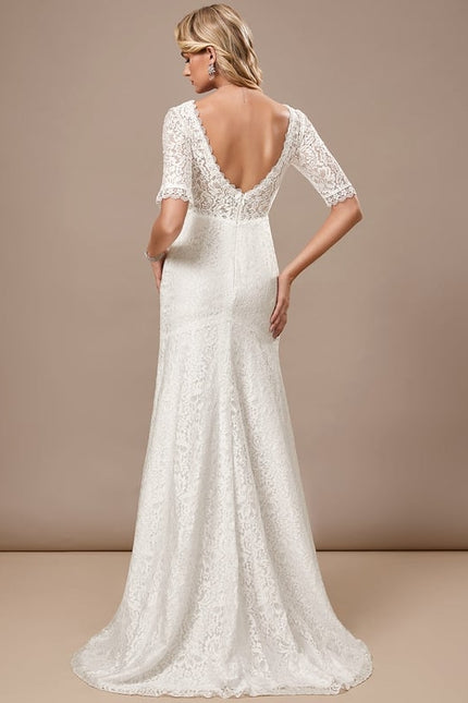 Robe Moulante En Dentelle Élégante - gallery 6