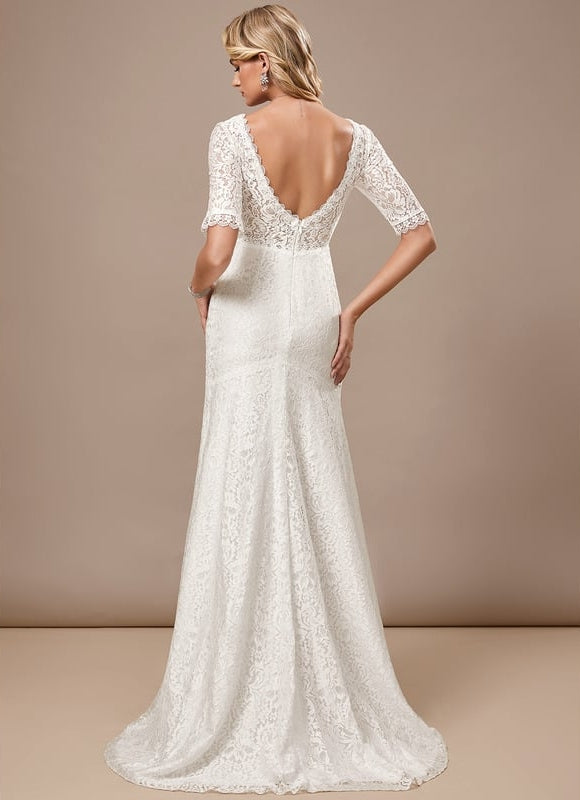 Robe Moulante En Dentelle Élégante - gallery 6