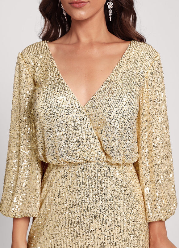 Robe Moulante Dorée - gallery 2